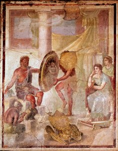Thetis ved Vulcans smie (fresco av Roman