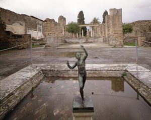 Utsikt over Casa del Fauno (Faunens hus) av Roman