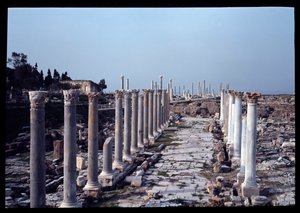 Utsikt over det arkeologiske stedet, 2.-4. århundre av Roman
