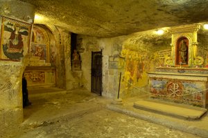 Utsikt over katakombene til Saint Agatha i Rabat, Malt (bilde) av Roman