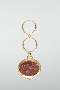 Dyptrykk med seier i vogn av Roman Imperial Period