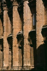 Bacchus tempel, detalj, høye keisertiden (27 f.Kr.-395 e.Kr.) av Roman Imperial Period