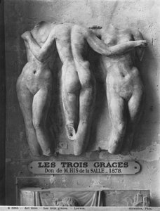 The Three Graces , romersk kopi av en hellenistisk gresk original fra 2. århundre f.Kr. (marmor)