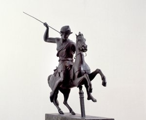 Amazon på hesteryggen (bronseskulptur etter en gresk original fra 300-tallet f.Kr.) av Roman Roman