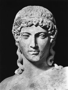 Apollo (marmor) (s/hvitt bilde) (detalj) av Roman Roman