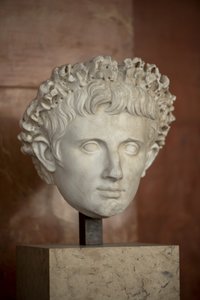 Art Rome Leder av keiser Augustus (63 f.Kr. - 14 e.Kr.) marmor av Roman Roman
