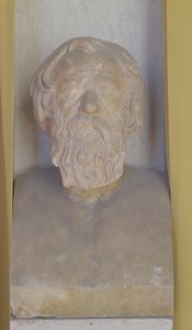 Byste av Sokrates (marmor) av Roman Roman