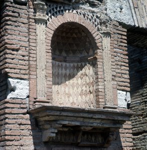 Casa del Laraire (Lararium) i Ostia (Ostia), i nærheten av Roma. av Roman Roman