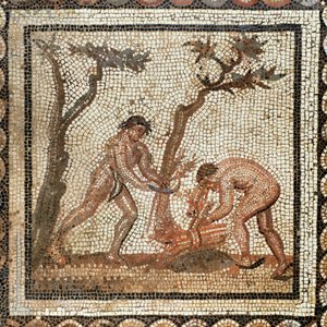 Samle halmbunter (mosaikk) av Roman Roman