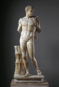 Diomede romersk marmorskulptur etter en gresk original. Fra Cuma. Dim. 177 cm Nasjonalt arkeologisk museum, Napoli