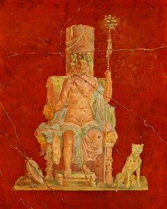 Dionysos sitter på en trone av Roman Roman