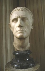 Hodet til en mann, muligens Antiochos III av Roman Roman