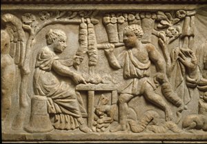 Representasjon av en produsent av kroner (relieff) av Roman Roman
