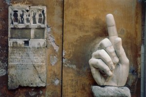 Høyre hånd, fra Colossus of Constantine (marmor) av Roman Roman