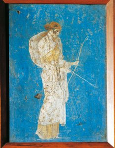 Romersk freskomaleri som viser Diana, fra Pompei, Italia av Roman Roman