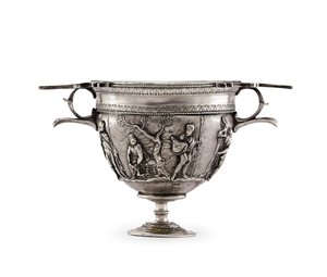 Skyphos, ca. sent 1. århundre f.Kr. - tidlig 1. århundre e.Kr. (sølv) av Roman Roman