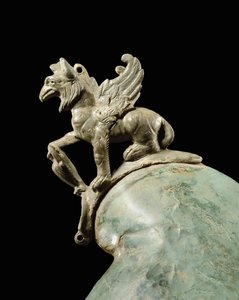 Crosby Garrett-hjelmen, sent på 1.-2. århundre e.Kr. (bronse) (se også 871728-34, 396159, 482018 og 413093-94) av Roman Roman
