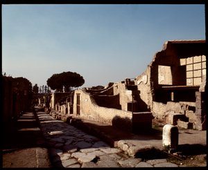 Utsikt over Decumanus Maximus, 5. århundre f.Kr.-1. århundre e.Kr av Roman Roman