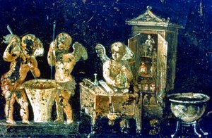 Veggmaleri fra House of the Vetti av Roman Roman