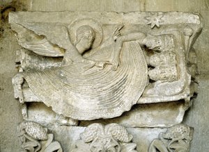 Kapellet til Cathedrale Saint Lazarus d'Autun. Romansk kunst fra 1200-tallet. Autun, Saone og Loire, Burgund, Frankrike.