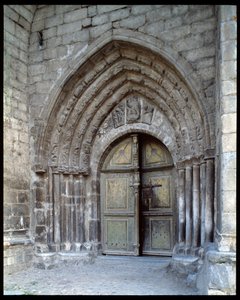 Utsikt over kirken av Romanesque