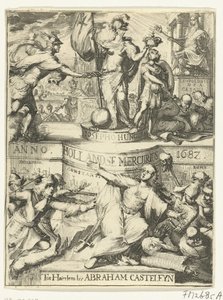 Tittelside for den nederlandske Mercury om året 1687