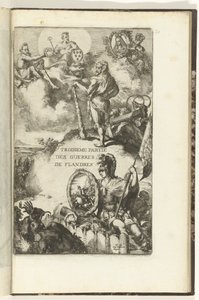 Titteltrykk for tredje del av Guerres de Flandres Troisieme partie des Guerres de Flandres (tittel på objekt) Guerres de Flandres (serietittel)