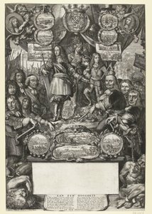 Allegori om seirene til William III i 1673 av Romeyn de Hooghe