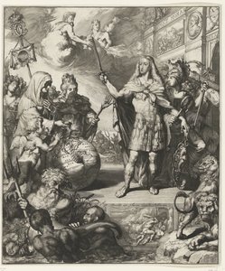 Allegorisk portrett av Charles II av Spania av Romeyn de Hooghe