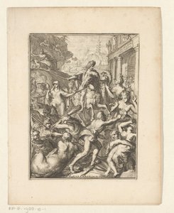 Allegorisk representasjon av Vilhelm III på hesteryggen av Romeyn de Hooghe