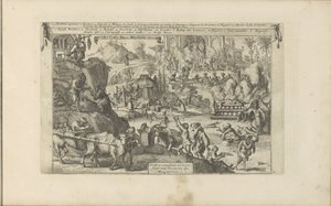 Bedelaars i Oost- en Vest-Indië Bedel en Slacht-Papen Afgoden der Mexicanen / Mendian Priests and Sacrifians to the Divinitea of ​​the Mexicans (tittel på objekt) Øst- og Vestindia og andre steder (serietittel) av Romeyn de Hooghe
