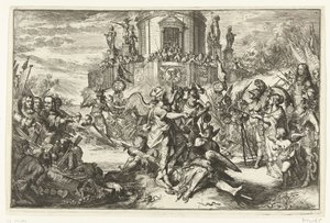 Seirer med ankomsten av William III av Romeyn de Hooghe