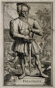 Philippus Theophrastus Aureolus Bombastus av Hohenheim Paracelsus. av Romeyn de Hooghe