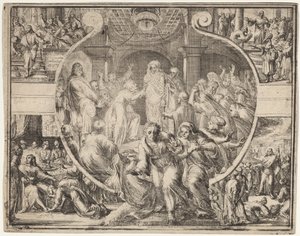Oppdragelse av Lasarus med scener fra Kristi liv av Romeyn de Hooghe