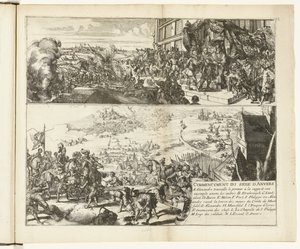 To skildringer av beleiringen av Antwerpen av hertugen av Parma, 1584-1585 Commencement du siege d