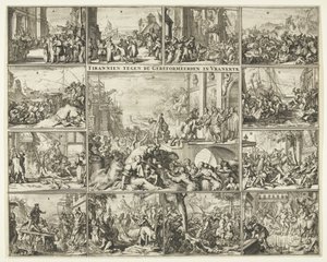 Forfølgelse av protestanter i Frankrike etter opphevelsen av ediktet av Nantes, 1685-1686 Tyrann mot de reformerte i Vrankrijk (tittel på objekt)