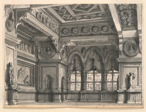 Scenedesign, Gotisk rom av Romolo Achille Liverani