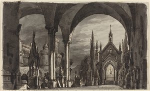 Graveyard of the Ravenswoods, fra "Lucia di Lammermoor" av Romolo Liverani