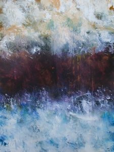 «Crashing Waves» – abstrakt av Ron Halfant