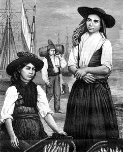 Portugisiske kvinner, 1800-tallet av Ronjat