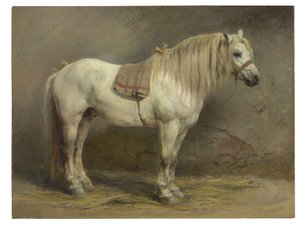 En hvit hest av Rosa Bonheur