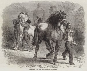 Skisse fra The Horse Fair av Rosa Bonheur