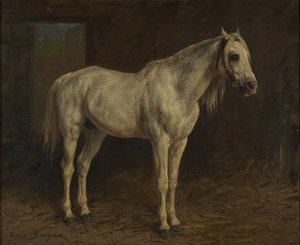 Hvit hest av Rosa Bonheur