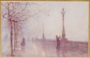 The Last Lamp, Thames Embankment, 1892 av Rose Maynard Barton