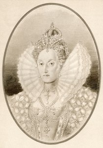 Elizabeth I, aka The Virgin Queen, Gloriana eller Good Queen Bess, fra Living Biography of Famous Rulers.
