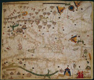 Sjøkart over Middelhavet og Svartehavet, 1440-tallet av Rossell