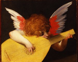 Musikalsk engel, 1521 av Rosso Fiorentino
