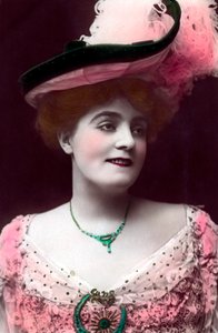 Evie Greene 1875-1917, engelsk skuespillerinne, 1906.