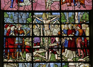 Vindu som viser martyrdøden til St Denis, detalj av 2921672