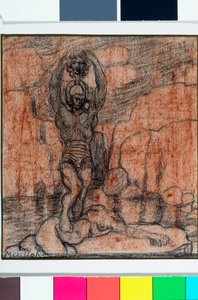 Perseus med hodet til Medusa, ca. 1915-19 av Rubaldo Merello